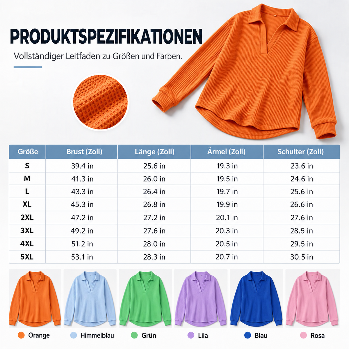 MELINE™ | Strickoberteil mit V-Ausschnitt