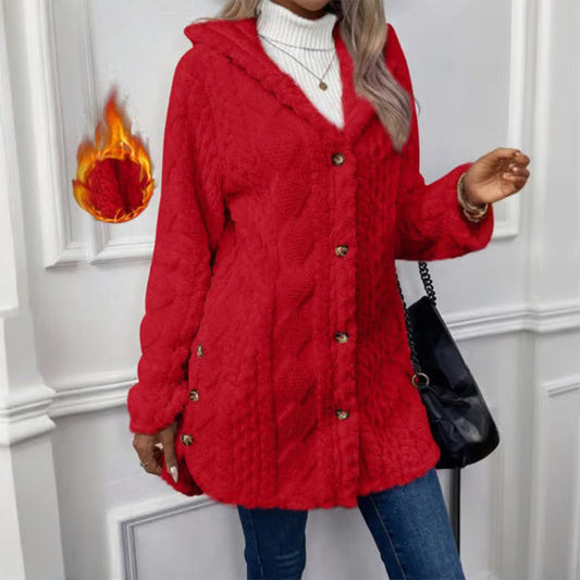 LUMARA™ | Winterjacke mit Kapuze & Rautenmuster