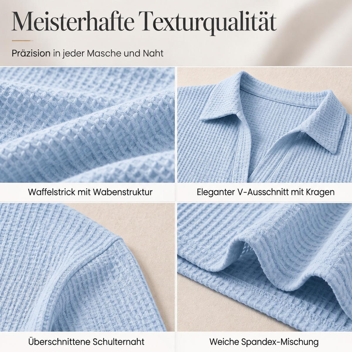 MELINE™ | Strickoberteil mit V-Ausschnitt