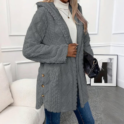 LUMARA™ | Winterjacke mit Kapuze & Rautenmuster