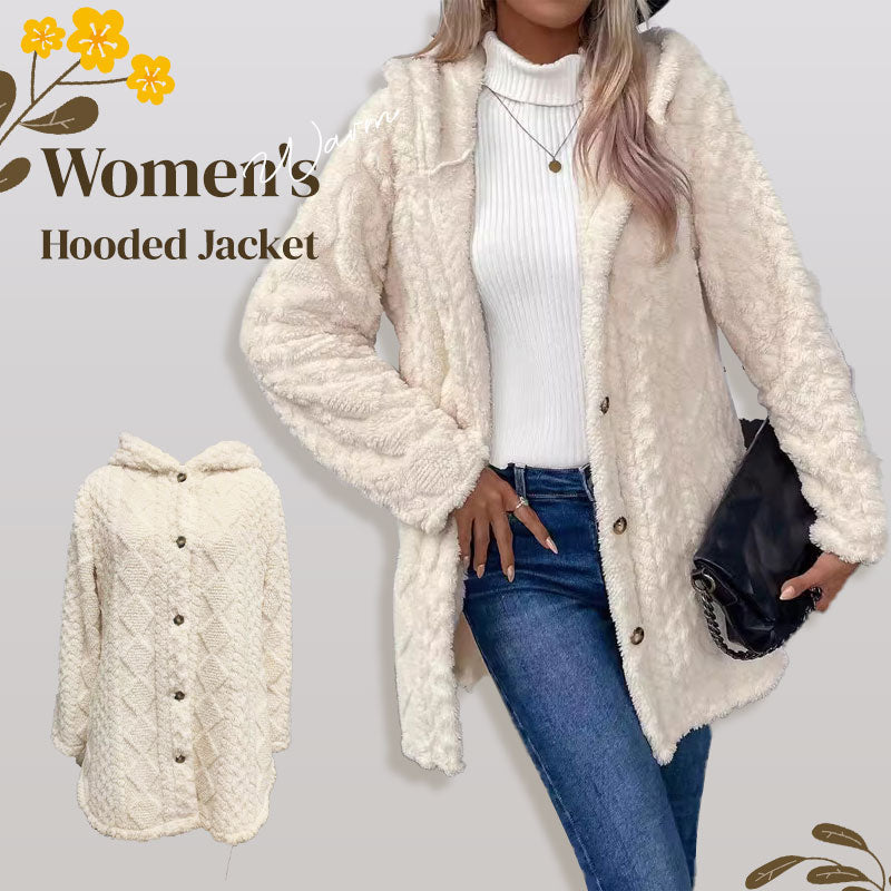 LUMARA™ | Winterjacke mit Kapuze & Rautenmuster