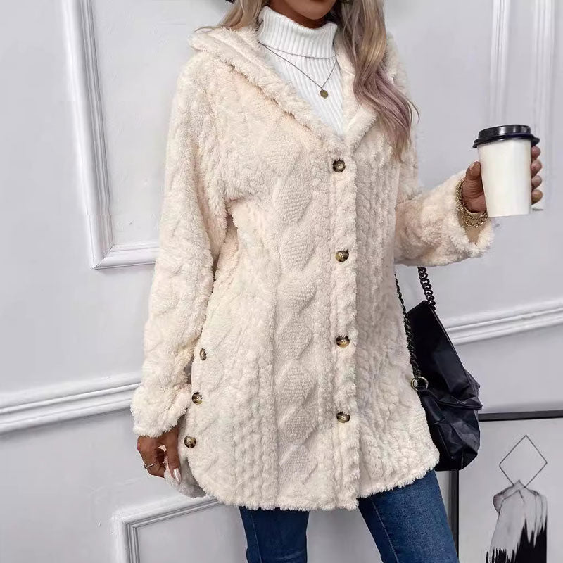 LUMARA™ | Winterjacke mit Kapuze & Rautenmuster