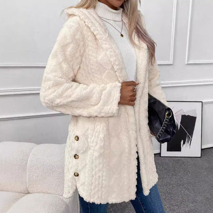 LUMARA™ | Winterjacke mit Kapuze & Rautenmuster