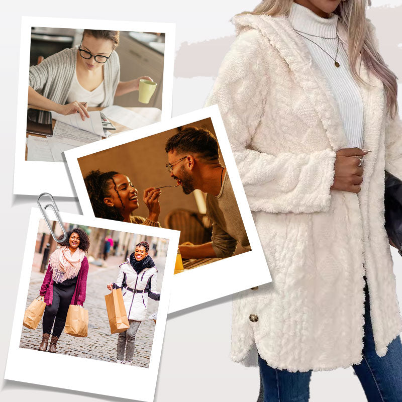 LUMARA™ | Winterjacke mit Kapuze & Rautenmuster