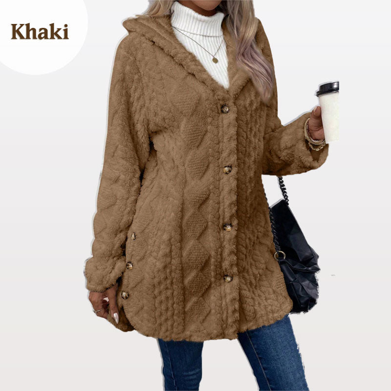 LUMARA™ | Winterjacke mit Kapuze & Rautenmuster