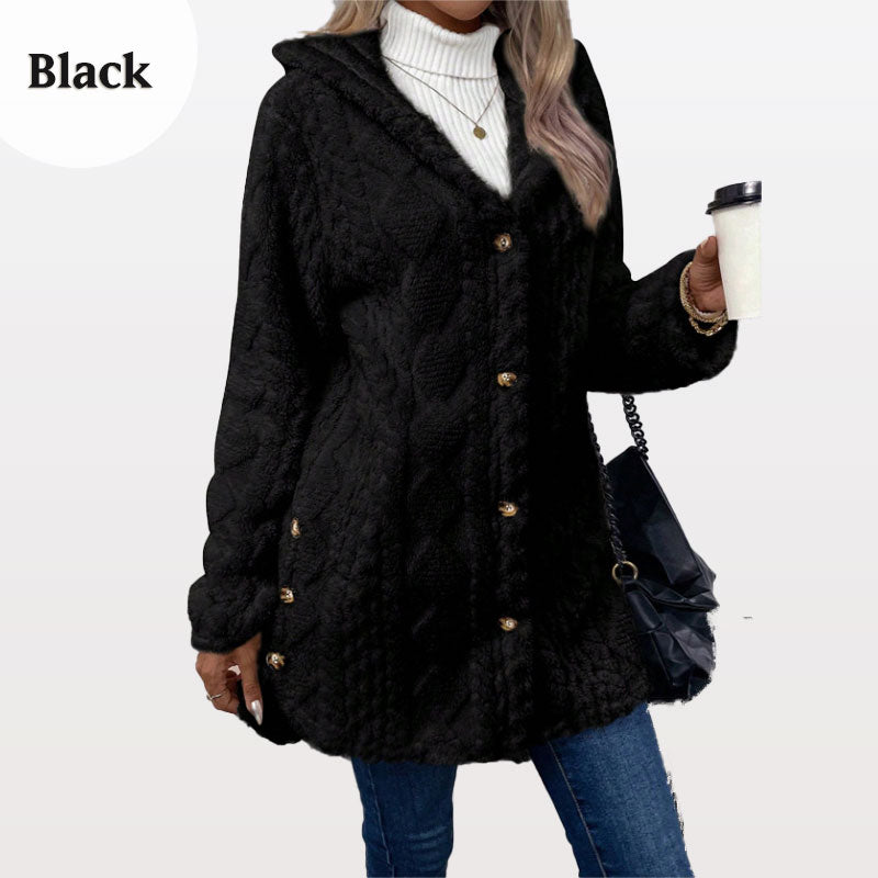 LUMARA™ | Winterjacke mit Kapuze & Rautenmuster