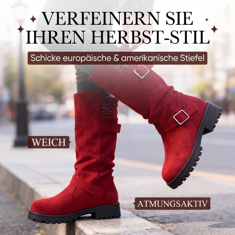 BRISENA™ | Lässige Damen-Wadenstiefel